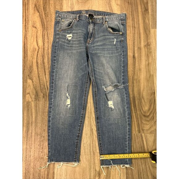 Massimo Denim Skinny Boyfriend Jeans Women's Size‎ 8Light Blue 99% Cotton 35x24" - Picture 1 of 5